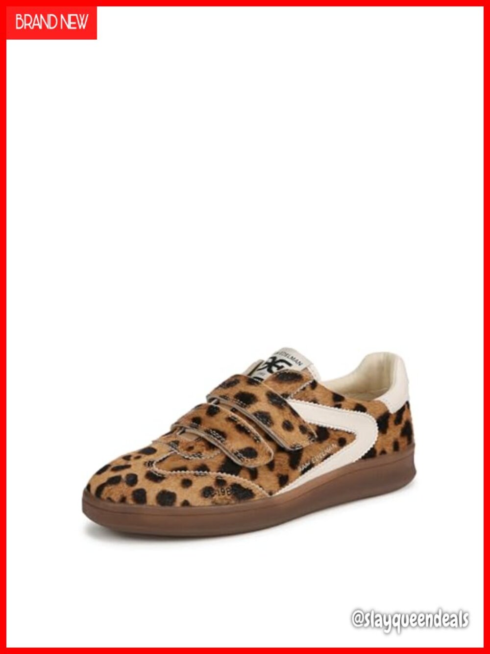 Sam Edelman Talia Sneakers Leather Double Strap Velcro Casual Shoes